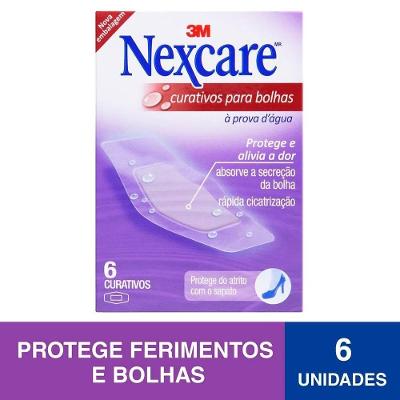 Curativo Nexcare Para Bolhas Com 6