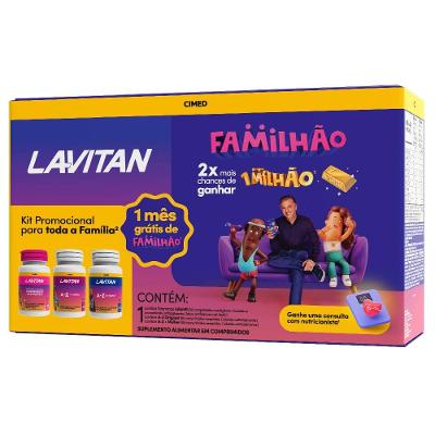Kit Lavitan Familhão Az Original + Az Mulher + Infantil 180 Comprimidos