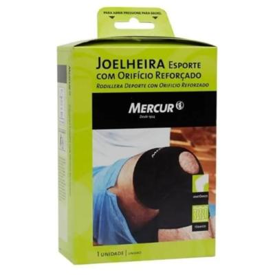  Joelheira Mercur Esporte Com Orifício Reforçado P