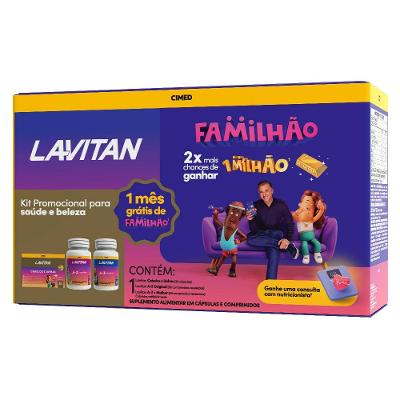 Kit Lavitan Familhão Az Original + Az Mulher + Cabelos E Unhas 150 Comprimidos