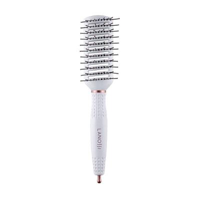 Escova De Cabelos Lanossi White Raquete Ventilada
