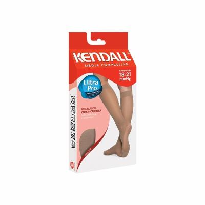 Meia 3/4 Média Compressão 18-21 Mmhg Kendall - Médio - Mel - Com Ponteira