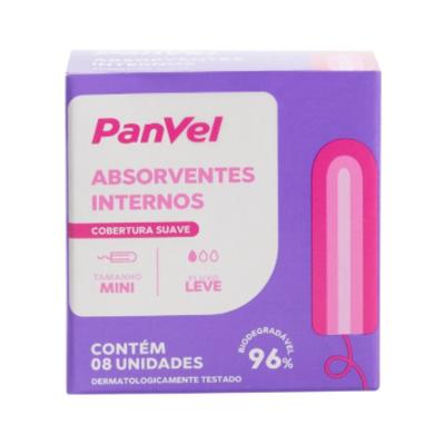 Absorvente Interno Panvel Essencial Mini 8 Unidades