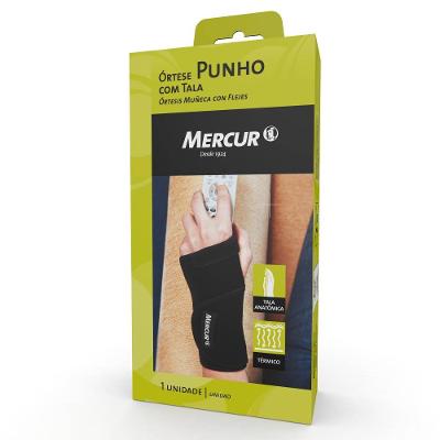 Órtese Punho Com Tala Mercur Direita Ajustável