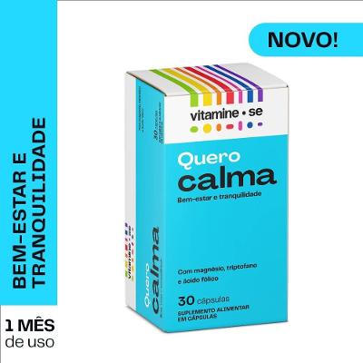 Quero Calma Vitamine-se Pote 30 Capsulas