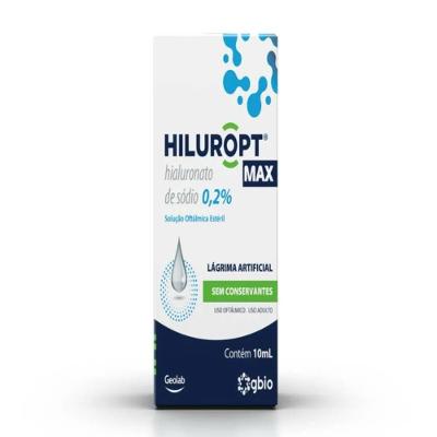 Hiluropt Max Hialuronato Se Sódio 0,2mg/ml Sem Conservantes 10ml