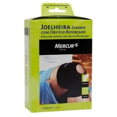  Joelheira Mercur Esporte Com Orifício Reforçado G