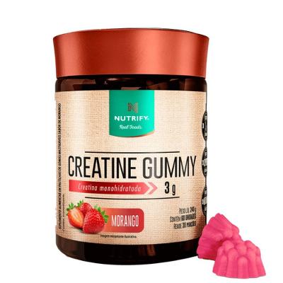 Creatine Gummy Nutrify Morango 60 Unidades