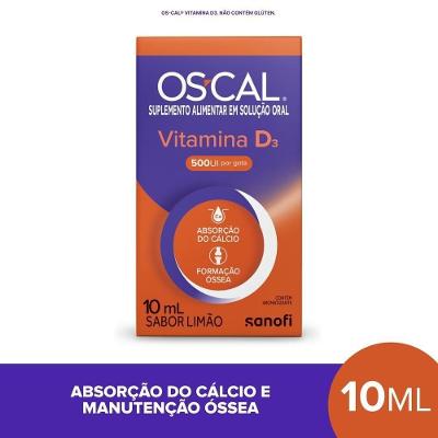 Suplemento Alimentar Os-cal Vitamina D3 500ui/ml Em Gotas 10ml
