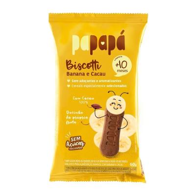 Biscoito Infantil Papapá Banana Cacau 60g