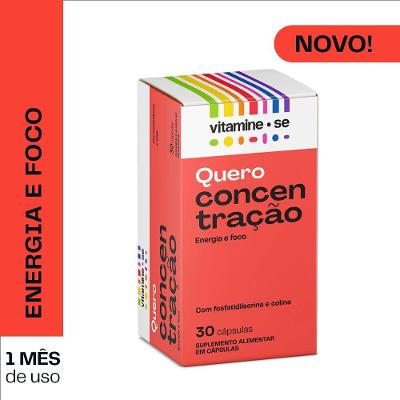 Quero Concentração Vitamine-se Pote 30 Capsulas