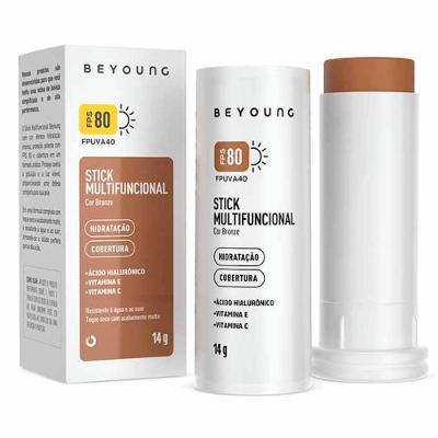 Protetor Solar Facial Stick Multifuncional Beyoung Bronze Fps80 14g