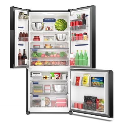 Geladeira Electrolux Frost Free Inverter 590L AutoSense 3 Portas Cor Black Inox Look (IM8B)