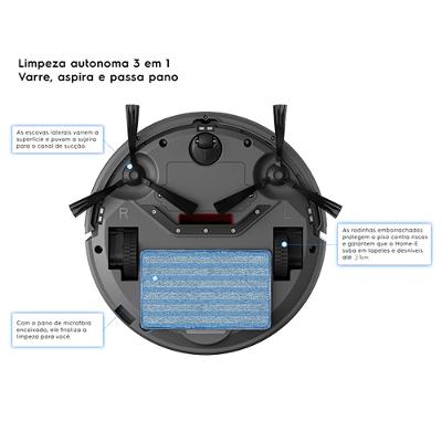 Robô Aspirador de Pó Electrolux 3 em 1 com Sensor Antiqueda até 2h20 min Branco (ERB11)