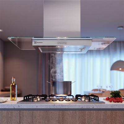 Coifa de Ilha Electrolux 90cm de Vidro Efficient com Luz de Led (CE9IX)