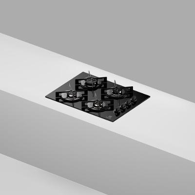 Cooktop 4 Bocas a Gás Electrolux Mesa de Vidro Efficient Grade de Aço Fosco (KE4GR)