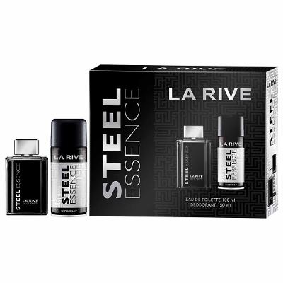 Kit La Rive Steel Essence – Perfume Masculino EDT + Desodorante
