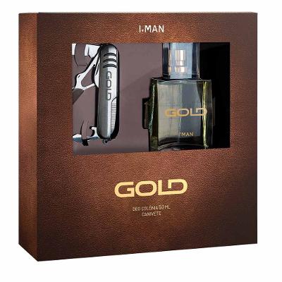 Kit Gold Ciclo Cosméticos -Perfume Masculino Deo Colônia + Brinde