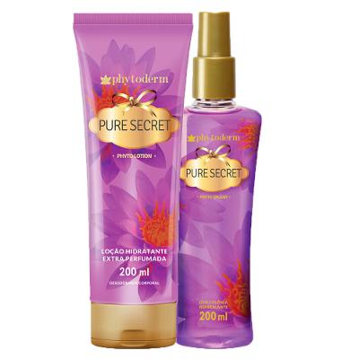 Pure Secret Phyto Phytoderm - Feminino - Deo Colônia - Perfume + Hidratante Corporal