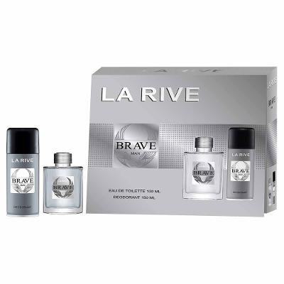 Kit La Rive Brave – Perfume Masculino EDT + Desodorante
