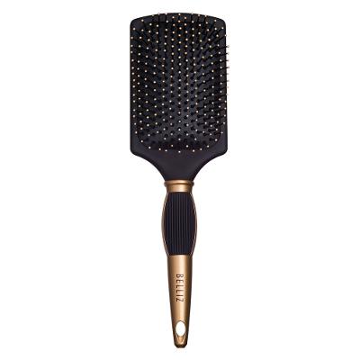 Escova de Cabelo Belliz - Black & Gold Racket