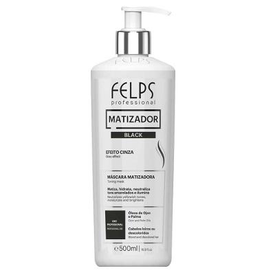 Felps Color Magic Clay 4K Black – Máscara Tonalizante Matizadora Efeito Cinza