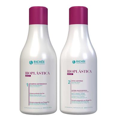 Kit Shampoo + Ativo Antifrizz Richée Professional Shrink BioPlástica Capilar
