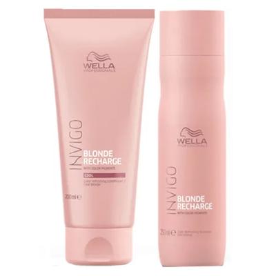 Wella Professionals Cool Blond Recharge Invigo Kit - Shampoo + Condicionador