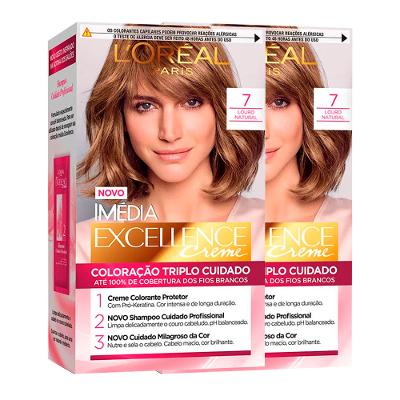 L'Oréal Paris Coloração Imédia Excellence Kit - 7 Louro Natural