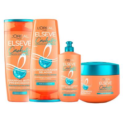 Elseve Cachos Longos dos Sonhos Kit - Shampoo + Condicionador + Máscara+ Creme de Pentear