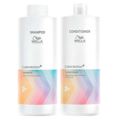 Wella Color Motion Profissional Kit – Shampoo 1L + Condicionador 1L