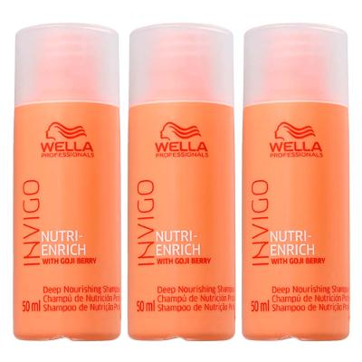 Wella Professionals Invigo Nutri-Enrich Kit com Três Shampoos Travel Size