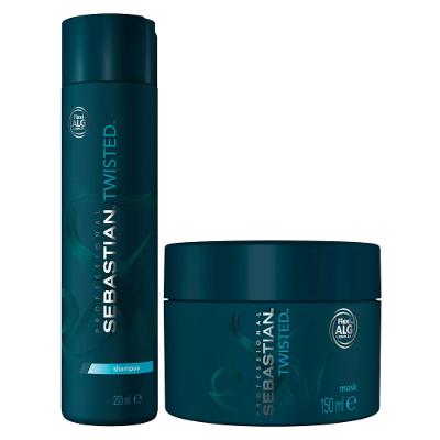 Kit Twisted Elastic Detangler Sebastian - Shampoo + Máscara