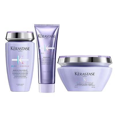 Kérastase Blond Absolu Ultra-Violet Kit – Shampoo + Tratamento Fortalecedor + Máscara