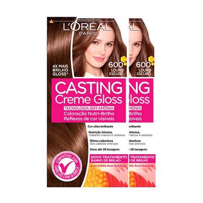 L'Oréal Paris Coloração Casting Creme Gloss Kit - 600 Louro Escuro
