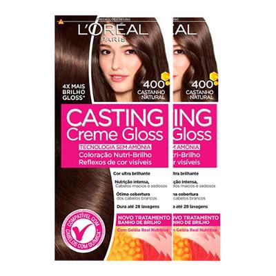 L'Oréal Paris Coloração Casting Creme Gloss Kit - 400 Castanho Natural