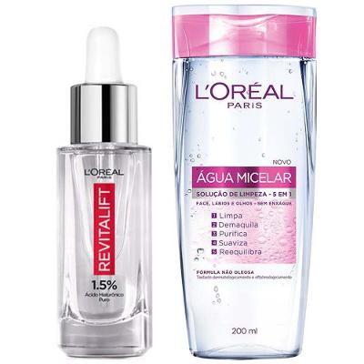 L'Oréal Paris Revitalift Hialurônico Kit – Sérum Facial + Água Micelar 5 em 1
