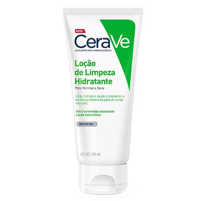 Loção de Limpeza Hidratante CeraVe Pele Normal a Seca com Ácido Hialurônico