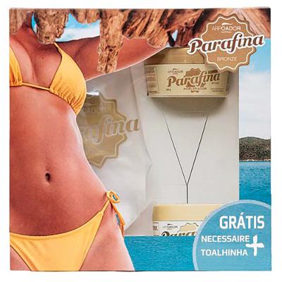 Parafina Bronze Kit - Acelerador de Bronzeado Veloster 120g + Manteiga Corporal Hidratante 120g + Necessaire + Toalhinha