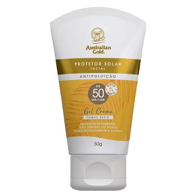 Protetor Solar Facial Australian Gold Antipoluição FPS50