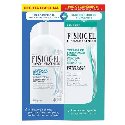 Fisiogel Kit – Loção Cremosa + Sabonete Líquido