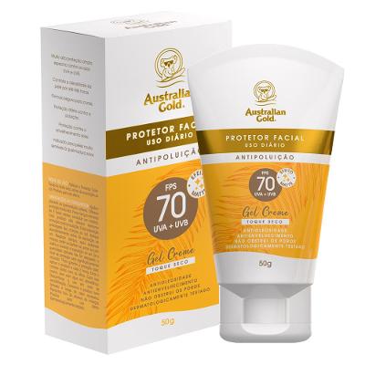 Protetor solar Facial Gel Creme Australian Gold FPS70