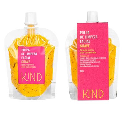 Polpa De Limpeza Facial Esfoliante - Suave - Kind Beauty
