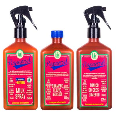 Kit Shampoo + Tratamento Antiqueda + Leave-in Lola Cosmetics Rapunzel