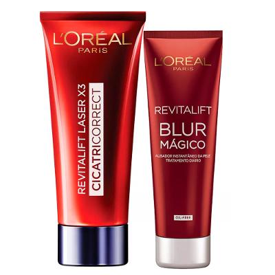 L'Oréal Paris Cicatri Correct + Blur Mágico Kit - Creme Antirrugas + Blur