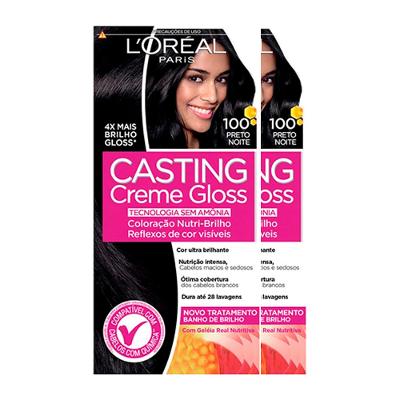 L'Oréal Paris Coloração Casting Creme Gloss Kit - 100 Preto Noite