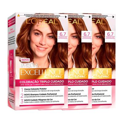 L’Oréal Paris Coloração Imédia Excellence Kit - 6.7 Chocolate