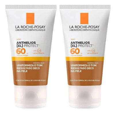 La Roche-Posay Anthelios XL Protect Kit com 2 Unidades – Protetor Solar Facial Com Cor 6.0 (Morena Mais) FPS60