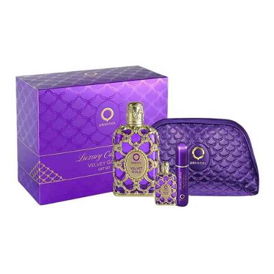 Coffret Velvet Gold Orientica Kit  Perfume Árabe Feminino EDP + Travel Size + Aromatizador + Nécessaire