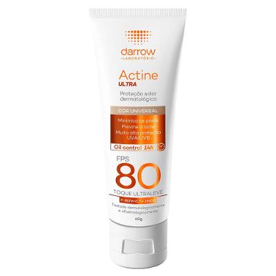 Protetor Solar com Cor Darrow Actine Solar FPS 80
